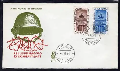 Italien FDC Venetia 1964 Ex Kämpfer nicht gereist