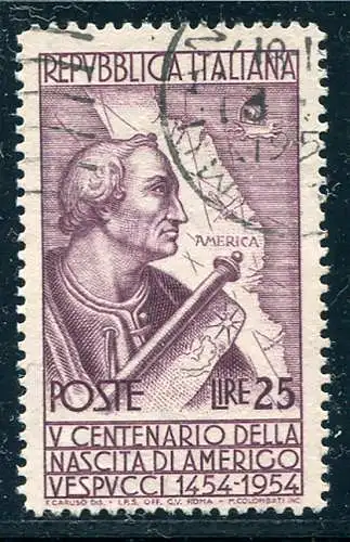 Vespucci Lire 25 Nr. 749 Verzahnung 13 x 13,1/4 (Sass. spec. n. 258/I