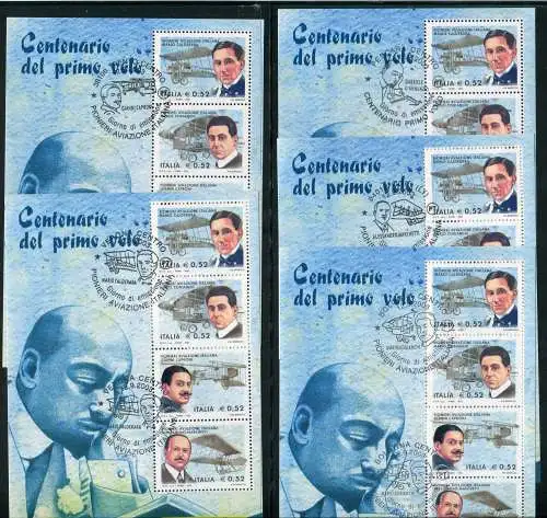 Centenario First Volo 5 Annullierungen Figur FDC