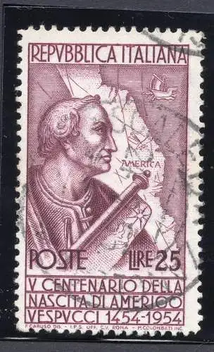 Vespucci Lire 25 Nr. 749 Verzahnung 13 x 13,1/4 (Sass. spec. n. 258/I