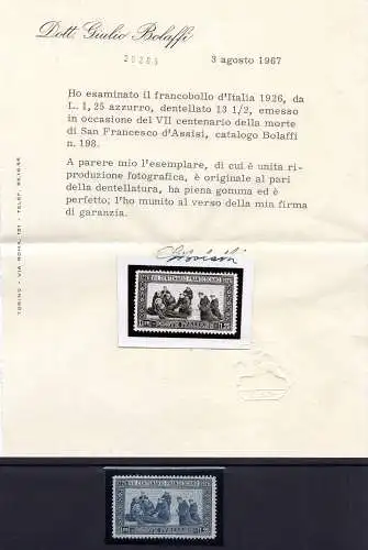 San Francesco Lire 1,25 Nr. 196 MNH