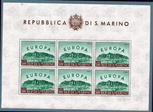 Europa 1961 Bogen Nr. 23 postfrisch