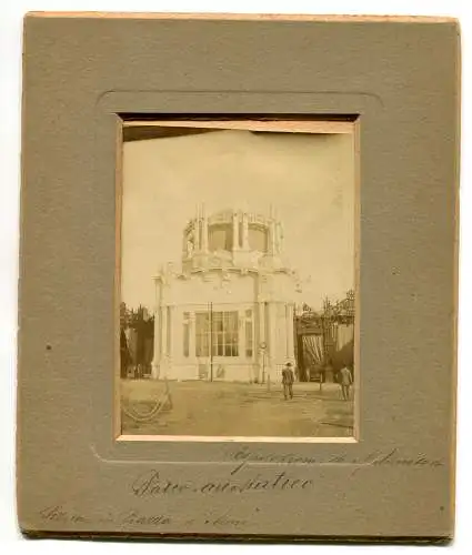 1906 Mailand Ausstellung - Originalfotografie mit Federanmerkung