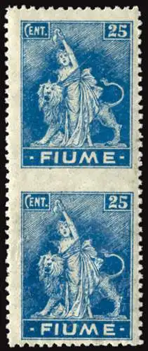 Fluss - Allegorie Cent. 25 Papier B Sortenpaar