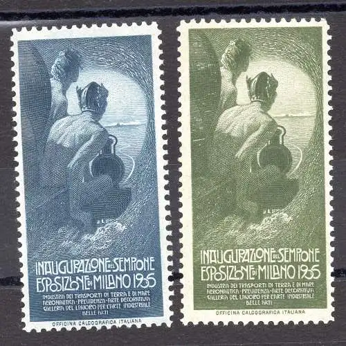 Erinnofili Einweihung der Simplon-Ausstellung Mailand 1905