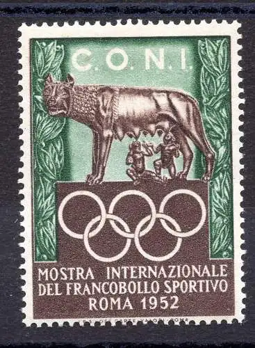 Erinnofilo Internationale Sportmarkenausstellung 1952