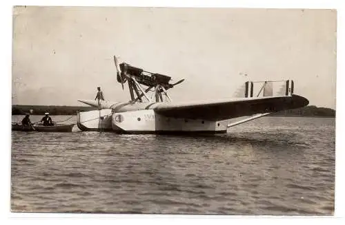 Wasserflugzeug Savoia Marchetti - Fotokarte