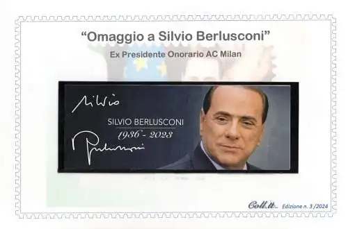 Libretto Calcio Silvio Berlusconi - Kat. Unified Nr. LC 3/24 - Nur 76 vorhanden