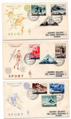 San Marino - Sport I. auf FDC Venedig