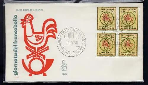 Italia FDC Venetia 1966 Gior. del Franc. Viertel nicht gereist