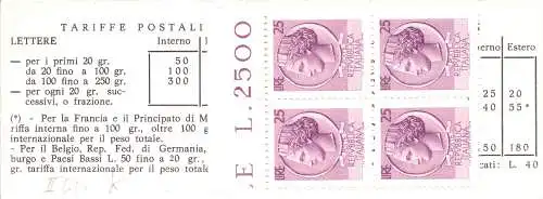 Libretto Poste Italiane tiratura di Napoli n. 13