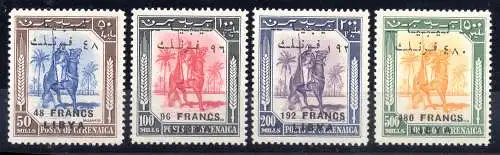 Libyen Unabhängiges Königreich - Fezzan II Auflage Nr. 20/23 MNH