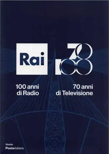 Folder Italia 2024 - Rai Radio Fernsehen italienisch mit Erinnofilo