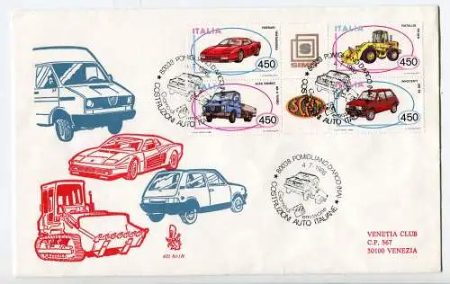 Italien FDC Venetia 1986 kompletter Jahrgang