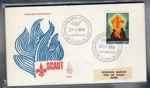 Italien FDC Venetia 1968 Scautismo reiste nach Italien 824