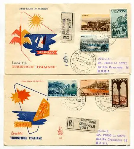 Touristische Serie auf Umschlag FDC Venetia Racc