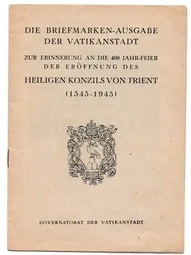 Konzil von Trient Nr. 110/121 Regierungsheft in deutscher Sprache