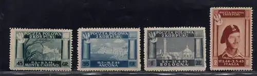 Polnisches Korps - Siege in Italien Nr. 1/4 - MNH