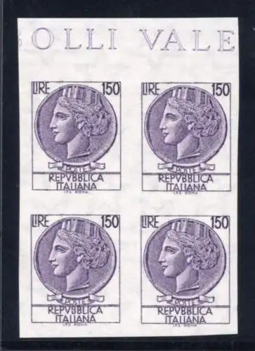 Siracusana Lire 150 n. 1083A Viertel ungezähnt MNH