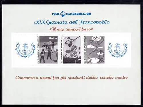 1977 - XIX. Tag der Briefmarke Erinnerungsbogen