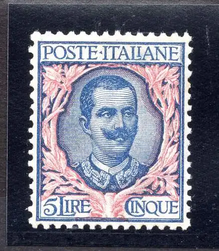 Floreale Lire 5 Nr. 78 zentriert - MNH