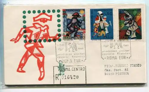 Italia FDC Venetia 1974 Gior. der nach Italien gereisten Briefmarke