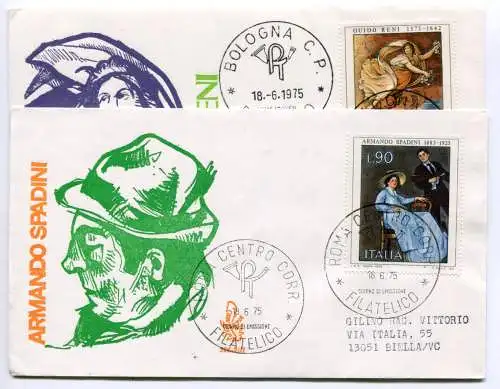 Italien FDC Venetia 1975 Kunst nach Italien gereist