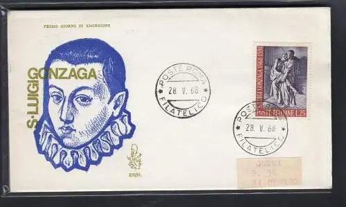 Italien FDC Venetia 1968 Gonzaga reiste nach Italien