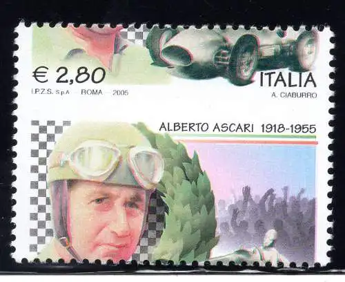 Alberto Ascari Sorte verschobene horizontale Verzahnung