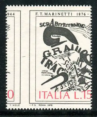 Arte Italiana Marinetti Sorte verschobene Verzahnung