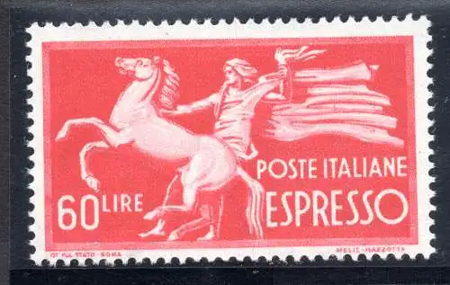 Espresso Lire 60 Democratica filigran CS - MNH