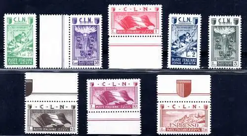 C.L.N. Aosta Verschiedene Themen Nr. 9/16 - MNH