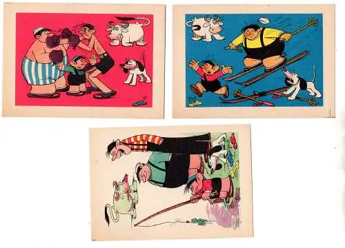 30 Postkarten Jacovitti Sport 1947 komplett mit Umschlag