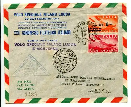 Sonderflug Mailand/Lucca vom 20.9.47