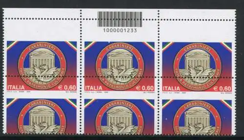 Carabinieri Steuerung Barcode Sorte