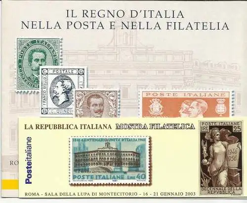 Montecitorio 2003 und 2006 Hefte Sonderstempel I. Tag