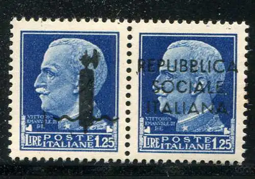 Essays - Imperial 1,25 l. hellblau mit Aufdruck der Nr. 22