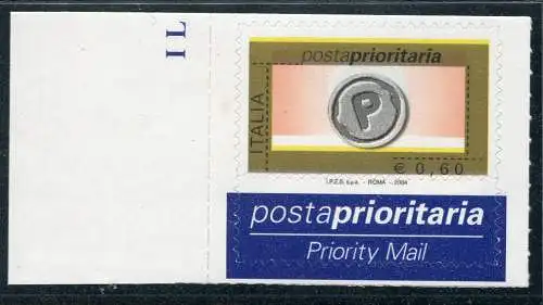 2004 Priority Post Euro 0,60 Sorte Druck des orangefarbenen Bodens