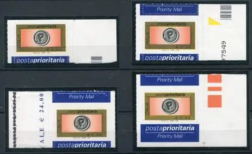 2004 Priority Post Euro 0,60 vier Sorten