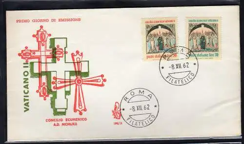 Italien FDC Venetia 1962 Ökumenisches Konzil nicht gereist