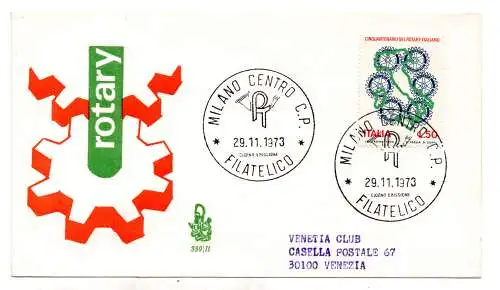 Italien FDC Venetia 1973 Rotary reiste nach Italien 1149