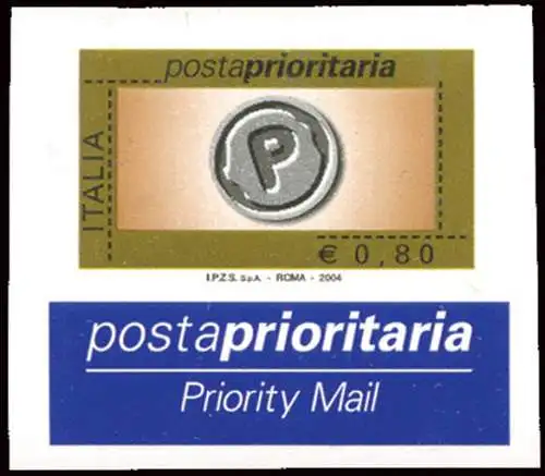 2004 Priority Post Euro 0,80 Sorte ungezähnt