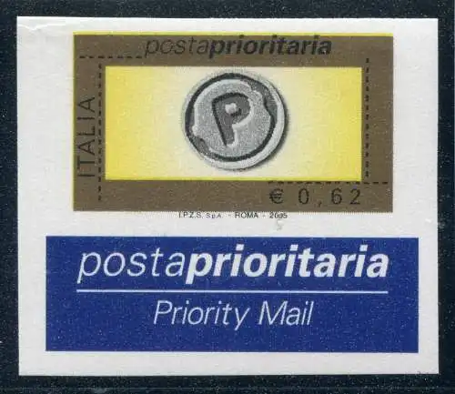 2005 Priority Post Euro 0,62 Sorte ungezähnt