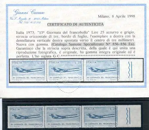 Tag der Briefmarke '73 Sorte ZAHNUNG