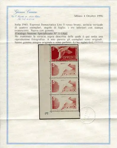 Espresso Lire 5 Sorten Druck unvollständig