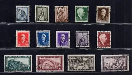 Albanien Occ. Italiana - Ordinaria n. 16/29 komplette Serie