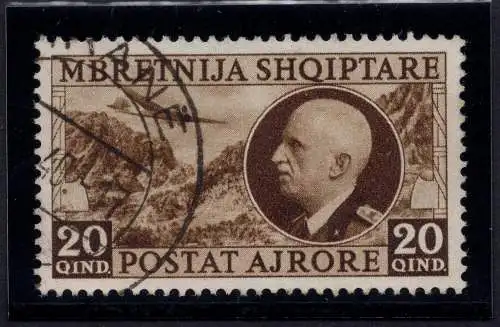 Albanien Occ. Italiana - Posta Aerea 20 q. bruno n. 4