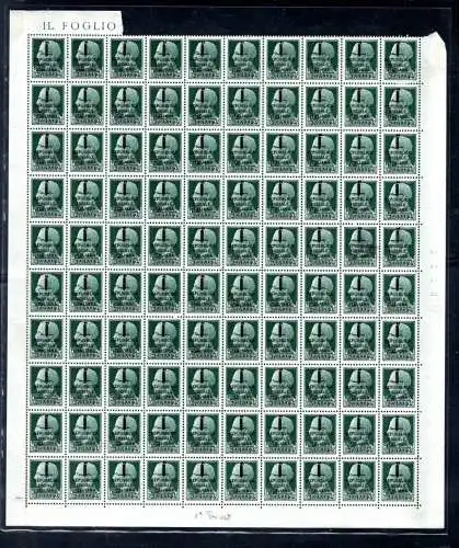 Fascetti Cent. 25 Nr. 491 - Auflage Verona I. Tafel - postfrisch