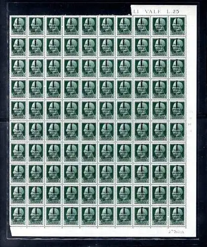 Fascetti Cent. 25 Nr. 491 - Auflage Verona II. Tafel - MNH