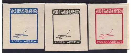 Nobile - Transpolarflug 1926 - Ungezahnte Druckprobe